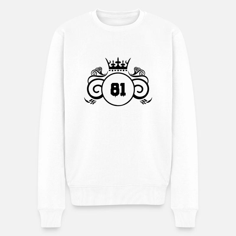 wappen 81 - Männer Premium Bio Pullover - Weiß
