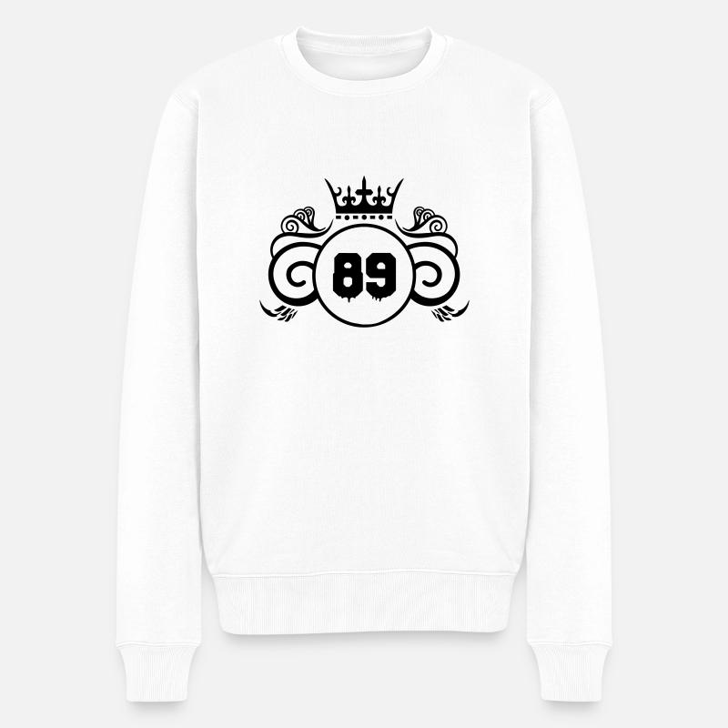 wappen 89 - Männer Premium Bio Pullover - Weiß