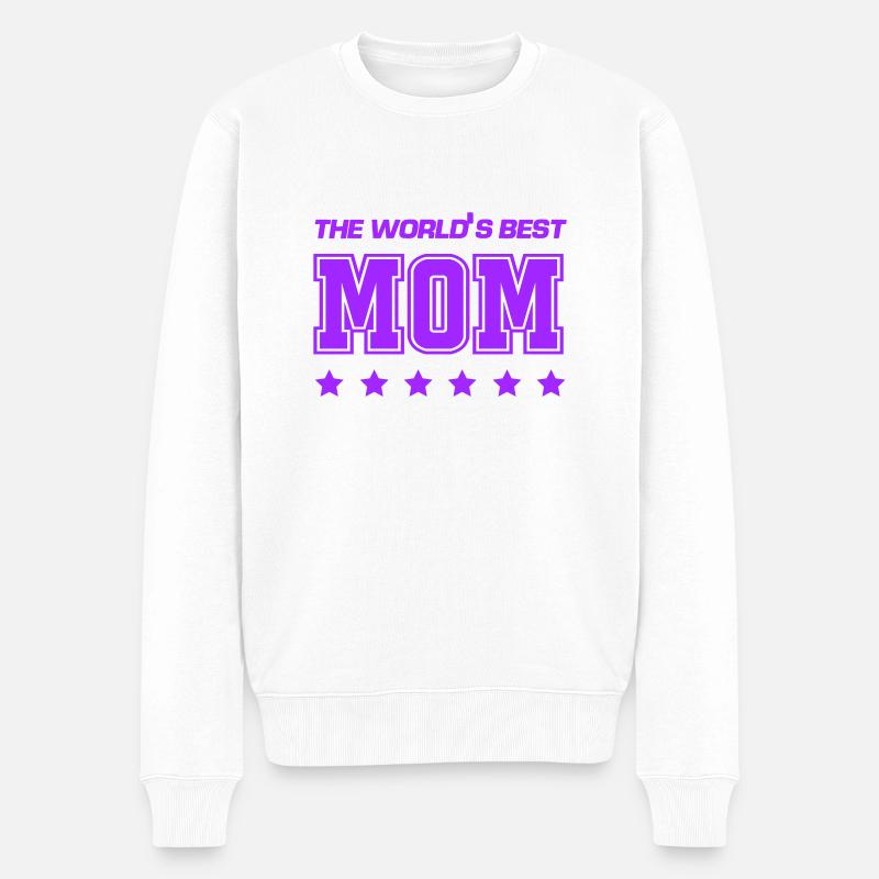 best mom - Männer Premium Bio Pullover - Weiß