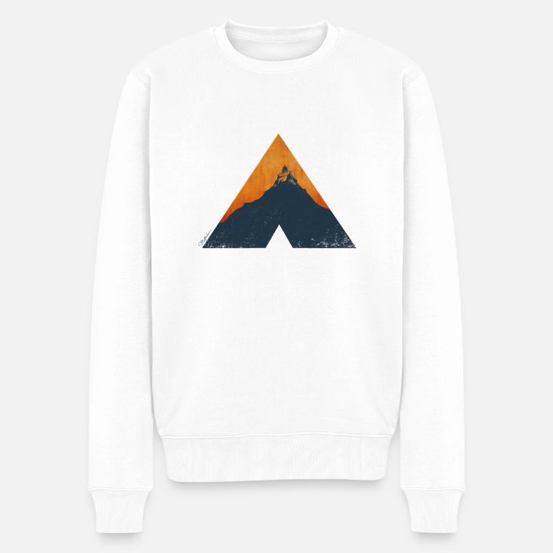 Triangle du Cervin - Pull Premium bio Homme - blanc