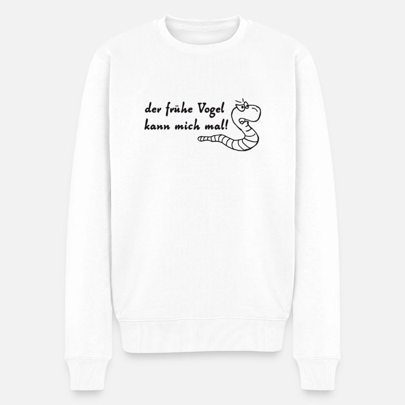les lève-tôt - Pull Premium bio Homme - blanc