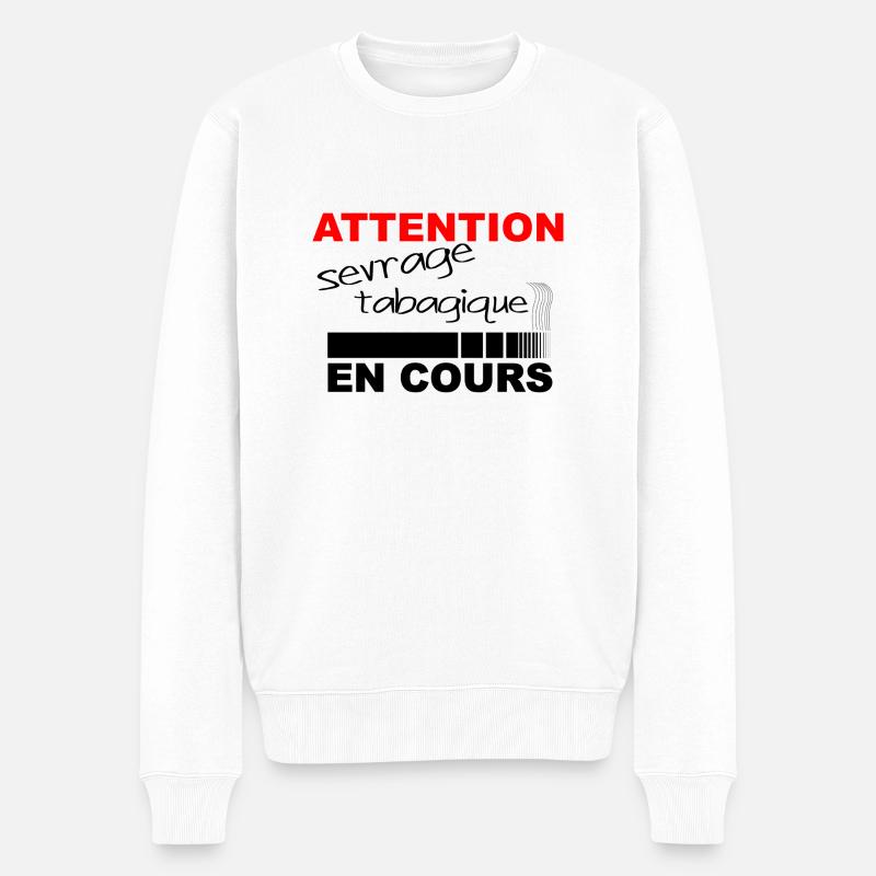 Sevrage tabagique - Pull Premium bio Homme - blanc