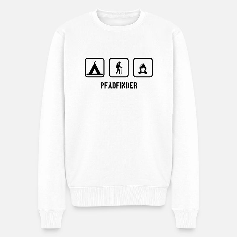 pfadfinder__f1 - Pull Premium bio Homme - blanc
