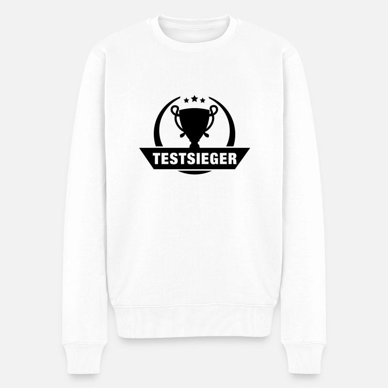 testsieger_f1 - Pull Premium bio Homme - blanc