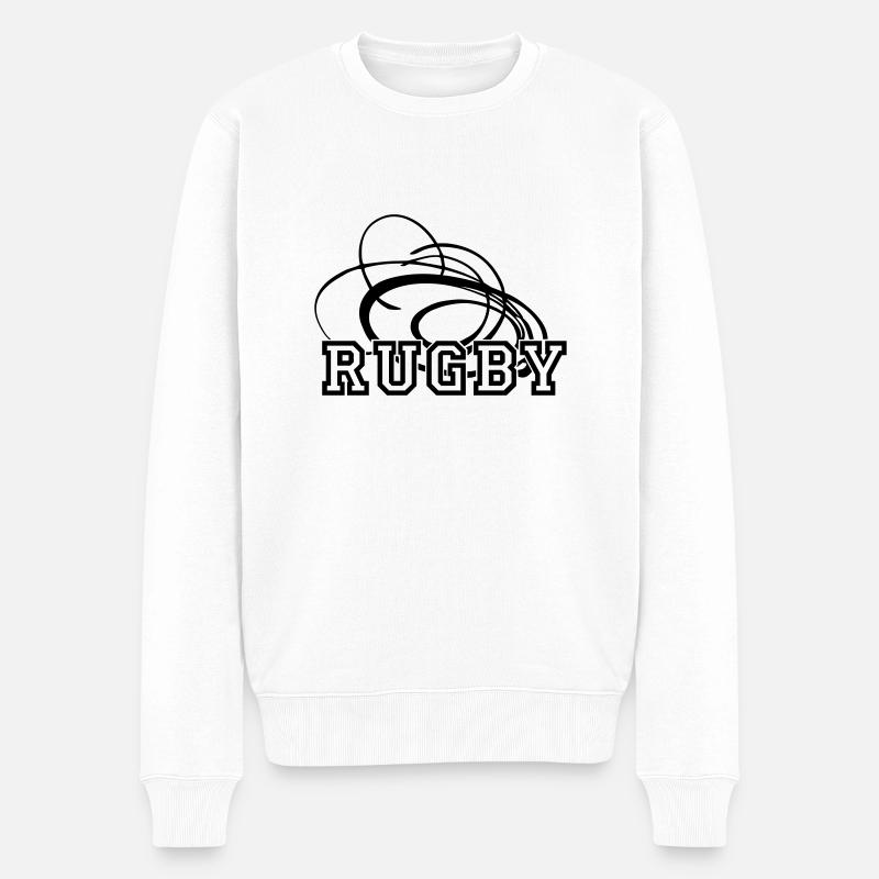 Rugby 1 - Pull Premium bio Homme - blanc