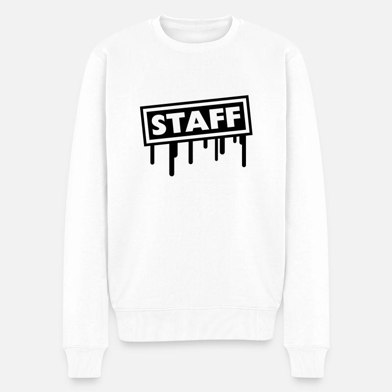 Staff - Pull Premium bio Homme - blanc