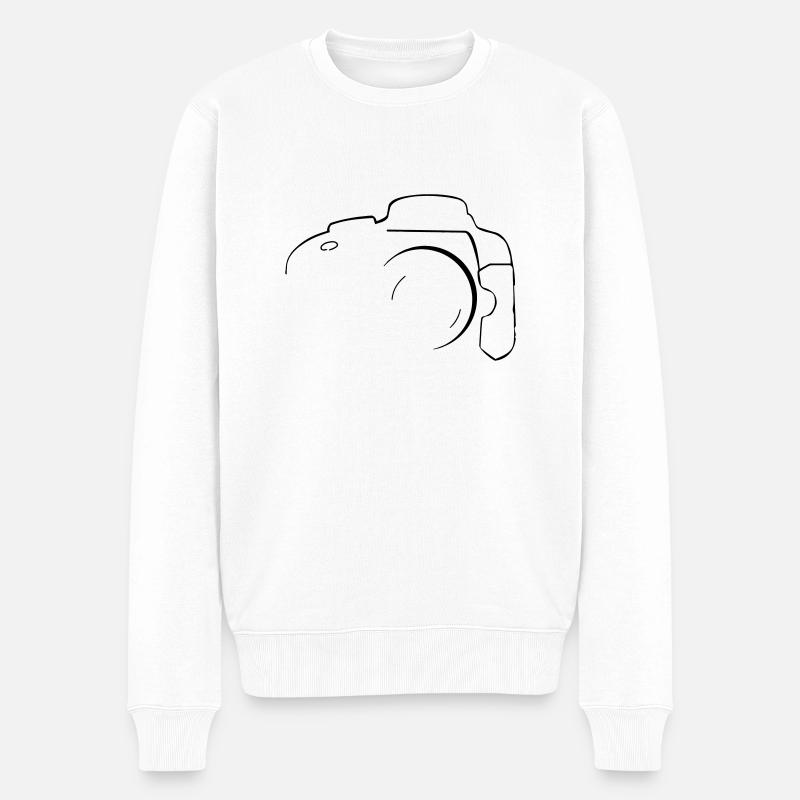 Fotograf - Männer Premium Bio Pullover - Weiß