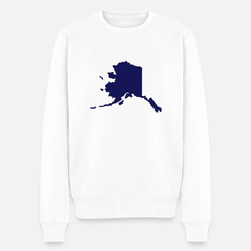 Alaska - Männer Premium Bio Pullover - Weiß