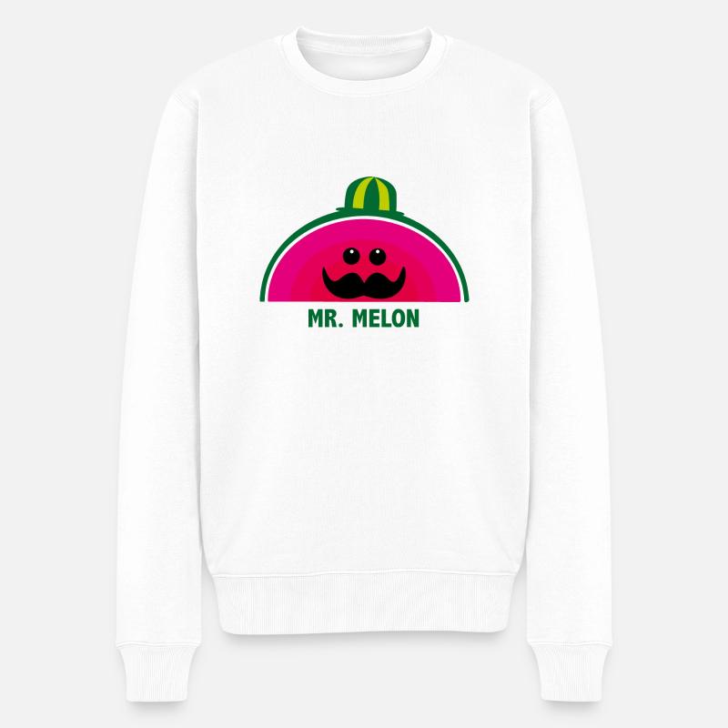 Mr. Melon - Pull Premium bio Homme - blanc