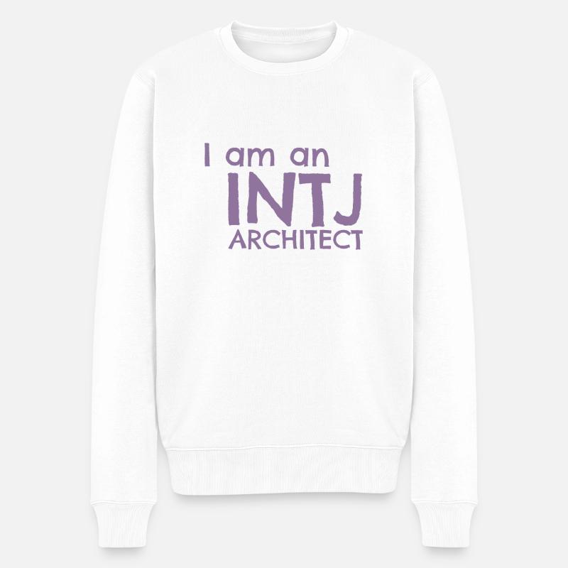 16 Persönlichkeiten - INTJ Architect - Männer Premium Bio Pullover - Weiß