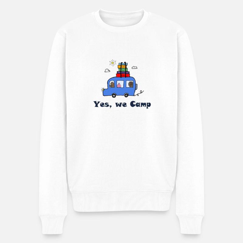Campeur... - Pull Premium bio Homme - blanc