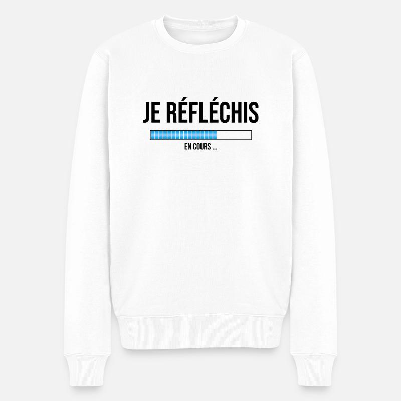 Réflexion - Pull Premium bio Homme - blanc