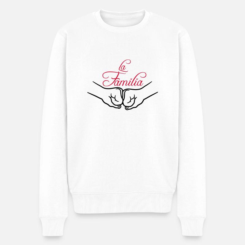 Pompe à poing Familia - Pull Premium bio Homme - blanc