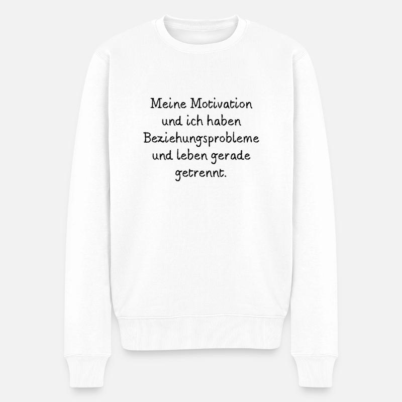 Getrennt - Männer Premium Bio Pullover - Weiß