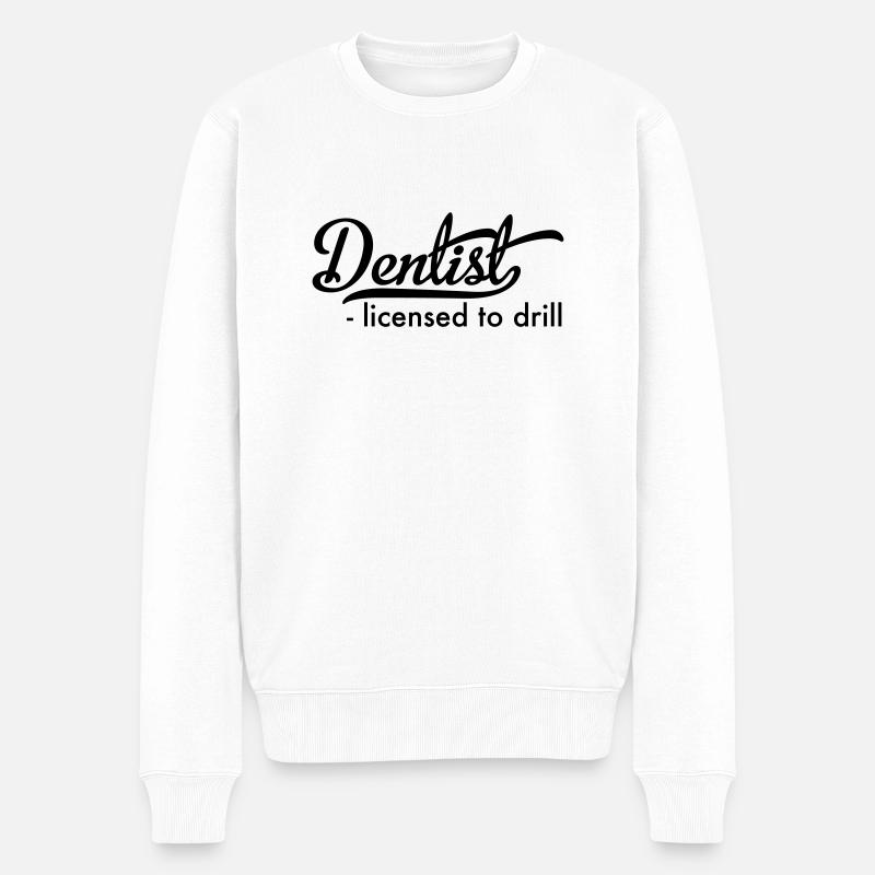 Dentiste - Pull Premium bio Homme - blanc
