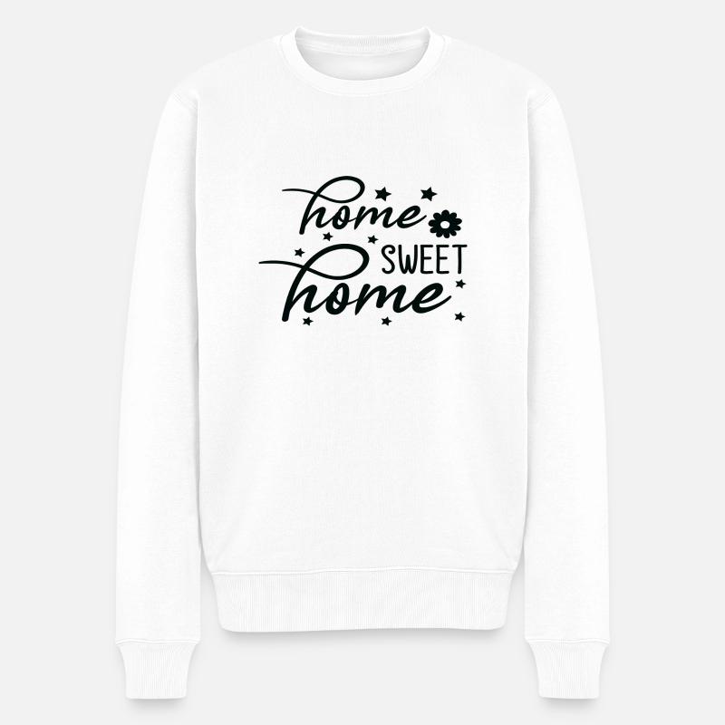 Home sweet Home - Männer Premium Bio Pullover - Weiß