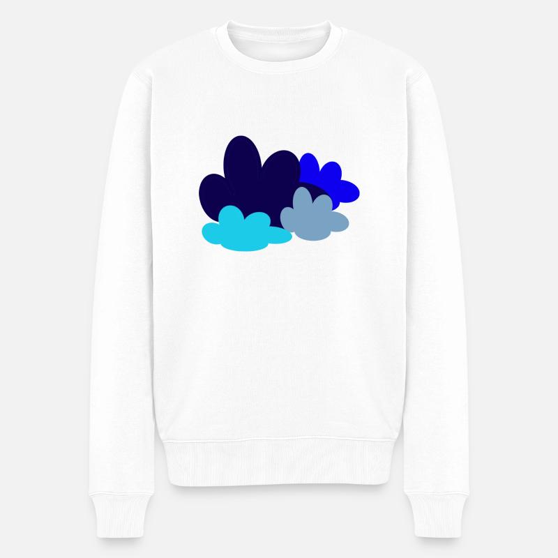 Conception de nuages - Pull Premium bio Homme - blanc