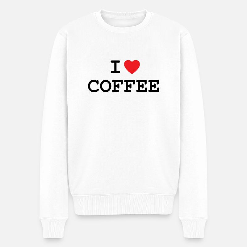 J’adore le café - Pull Premium bio Homme - blanc