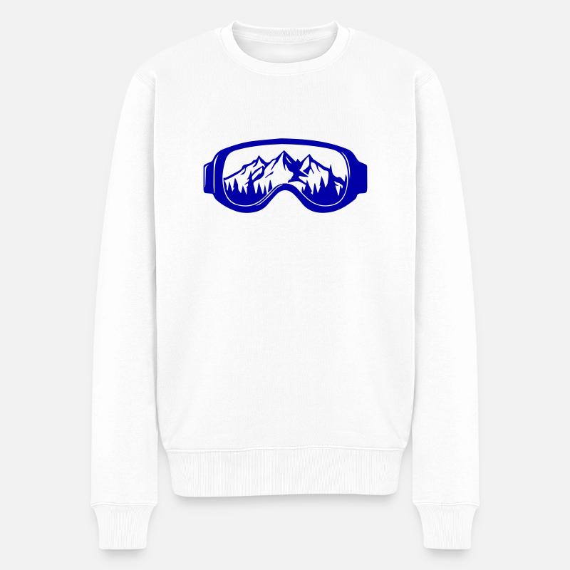 skibrille - Männer Premium Bio Pullover - Weiß