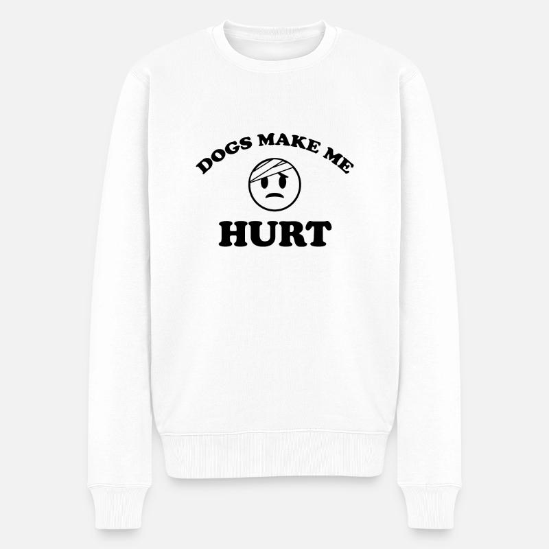Hund Chien - Pull Premium bio Homme - blanc