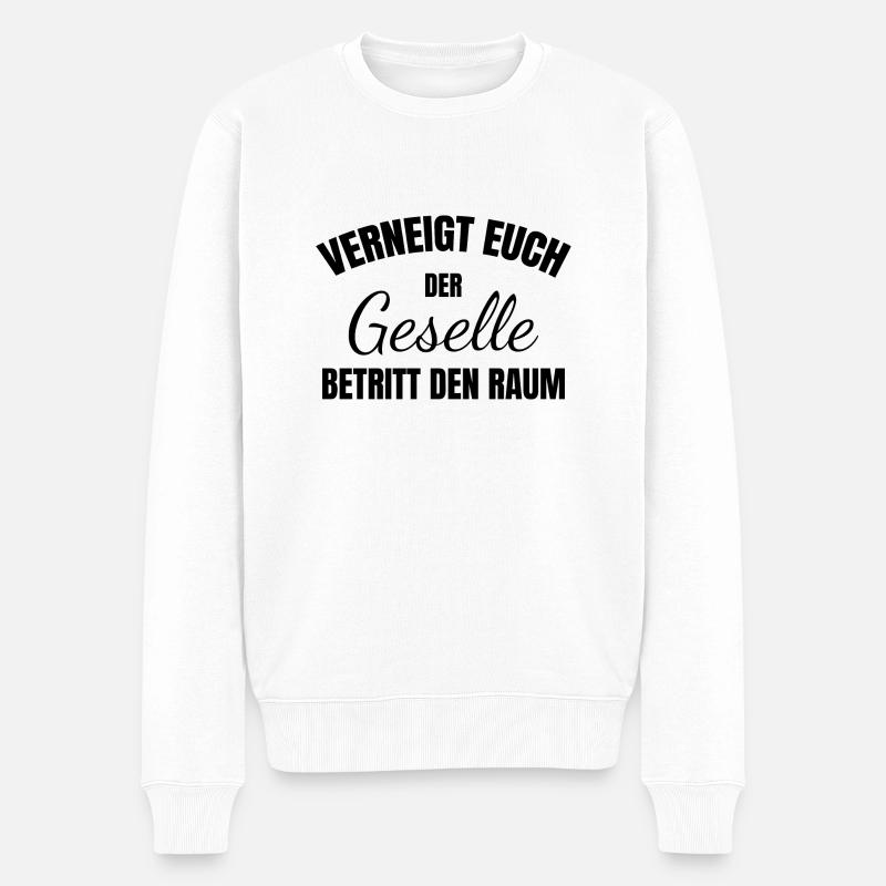 Handwerker Handyman Handwerk Werkzeug - Männer Premium Bio Pullover - Weiß