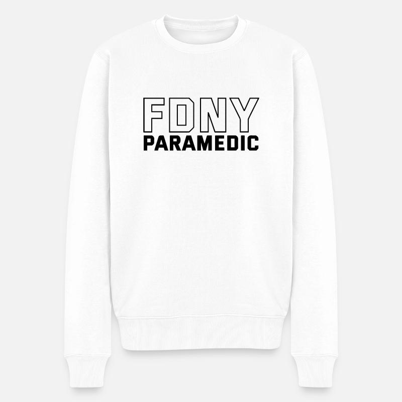 Ambulancier paramédical FDNY - Pull Premium bio Homme - blanc