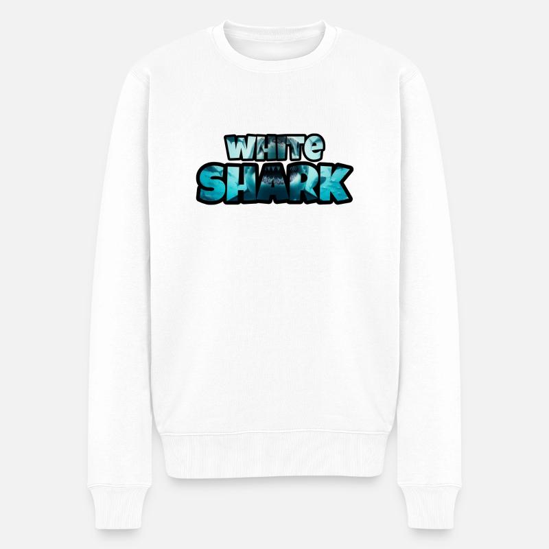 My Design - Männer Premium Bio Pullover - Weiß