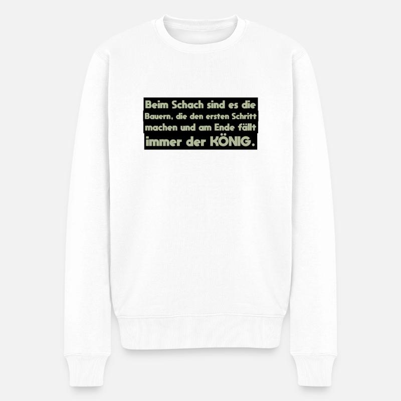 Dicton fermier - Pull Premium bio Homme - blanc