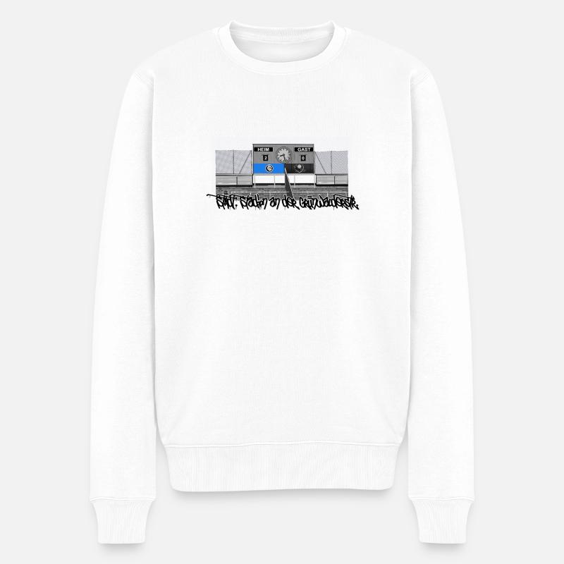 Giesing // Illustration - Männer Premium Bio Pullover - Weiß