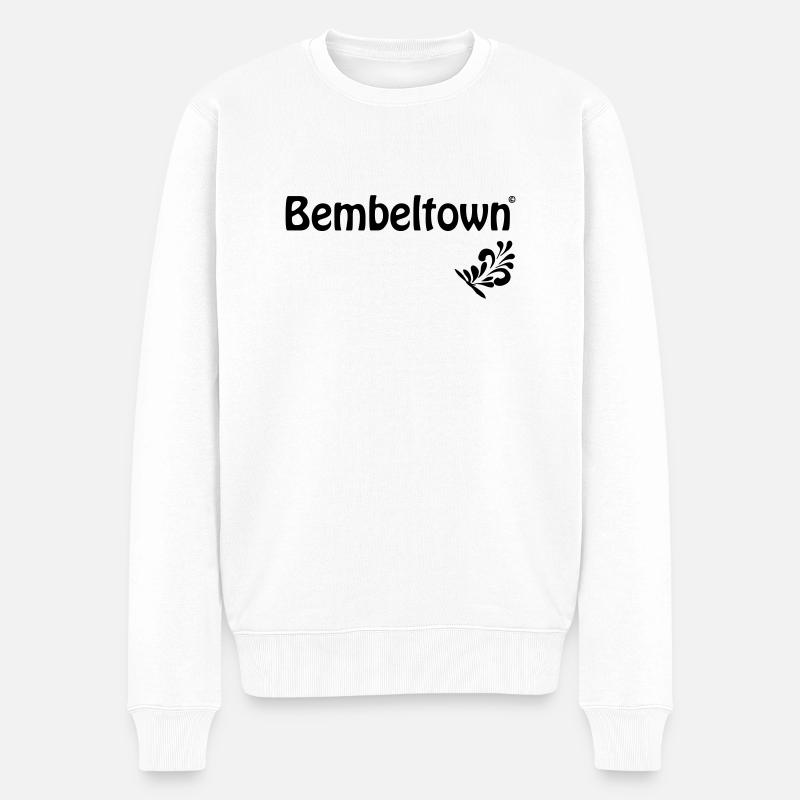 Bembeltown Haute Couture - Männer Premium Bio Pullover - Weiß
