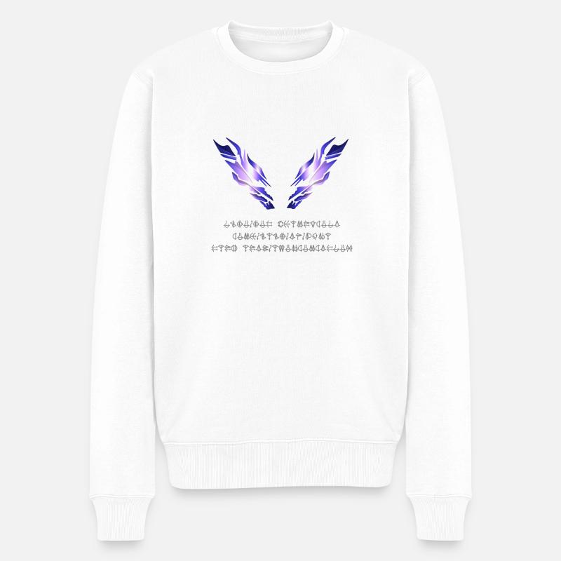 Epic Wings - Männer Premium Bio Pullover - Weiß