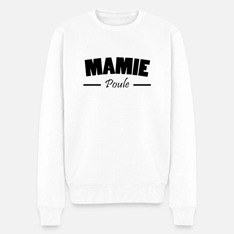 mamie poule - Pull Premium bio Homme - blanc