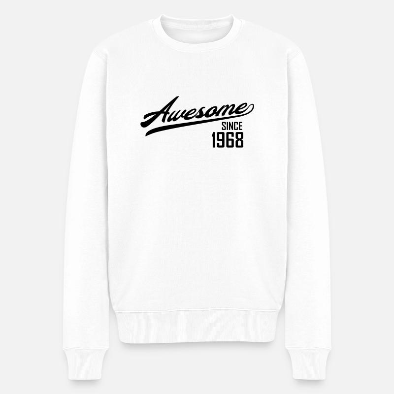 Awesome Since 1968 - Pull Premium bio Homme - blanc