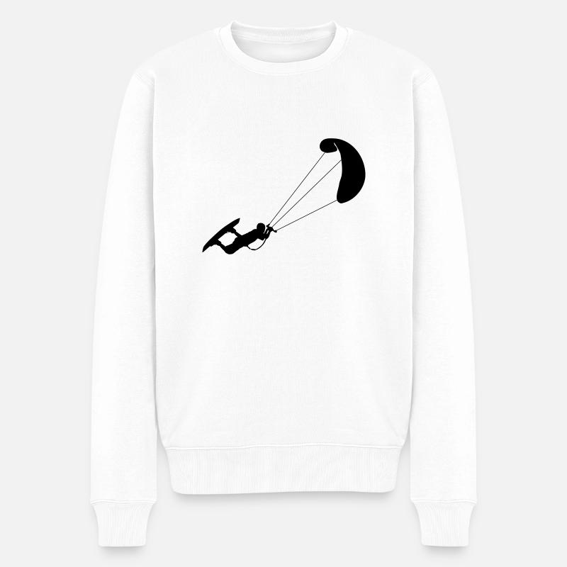 Kitesurfing - Pull Premium bio Homme - blanc