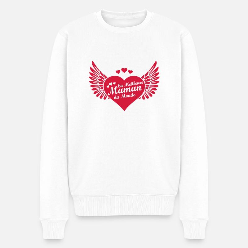 maman - Pull Premium bio Homme - blanc