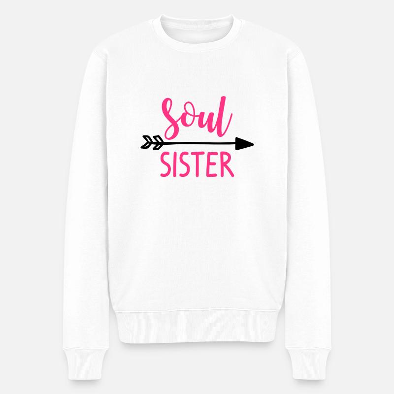 Soul Sister Left - Pull Premium bio Homme - blanc