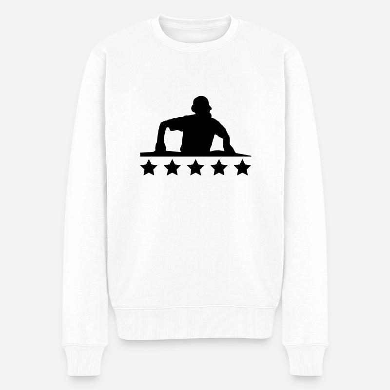 best_dj_a1 - Pull Premium bio Homme - blanc