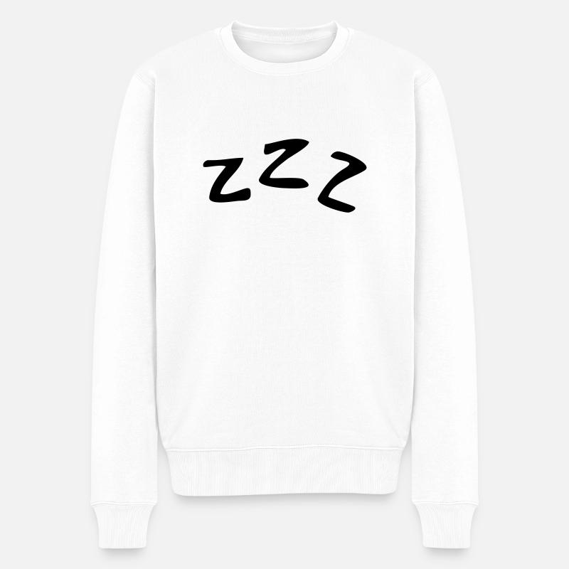 Sleeping ZZZ - Pull Premium bio Homme - blanc