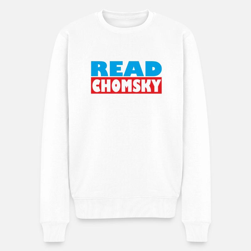 Read CHOMSKY - Männer Premium Bio Pullover - Weiß