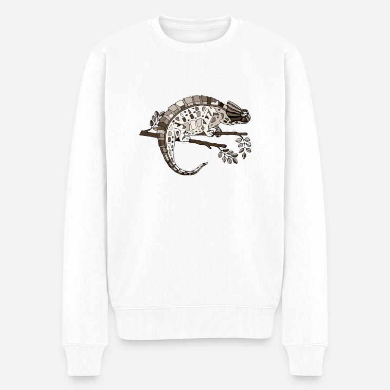 Caméléon - Pull Premium bio Homme - blanc
