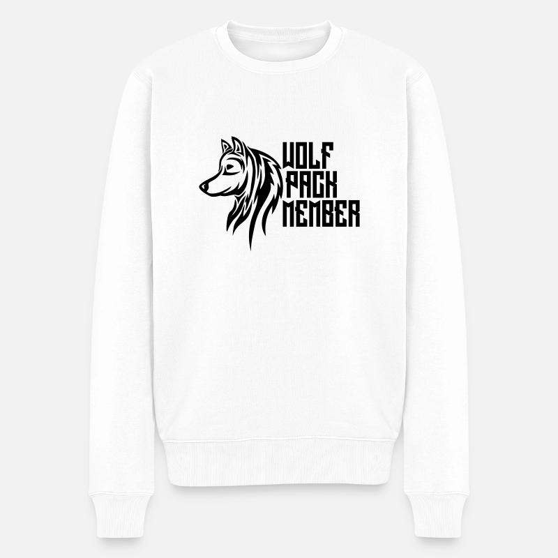 Membres wolf pack - Pull Premium bio Homme - blanc