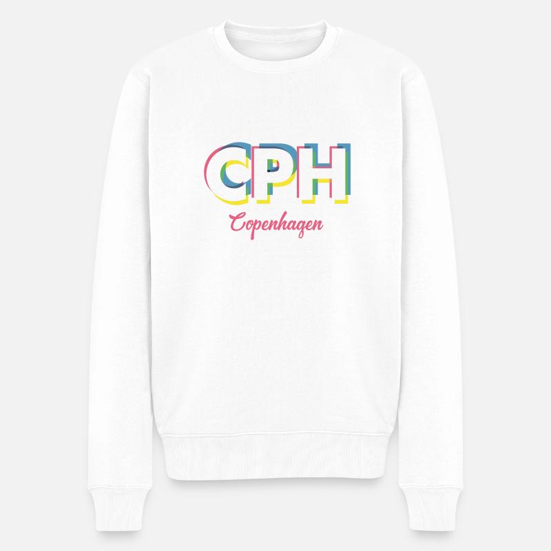 Copenhague - CPH - Copenhague - Dänemark - Danemark - Pull Premium bio Homme - blanc