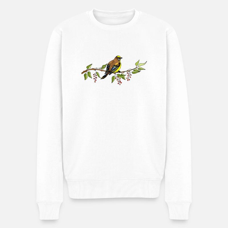 Oiseau - Pull Premium bio Homme - blanc