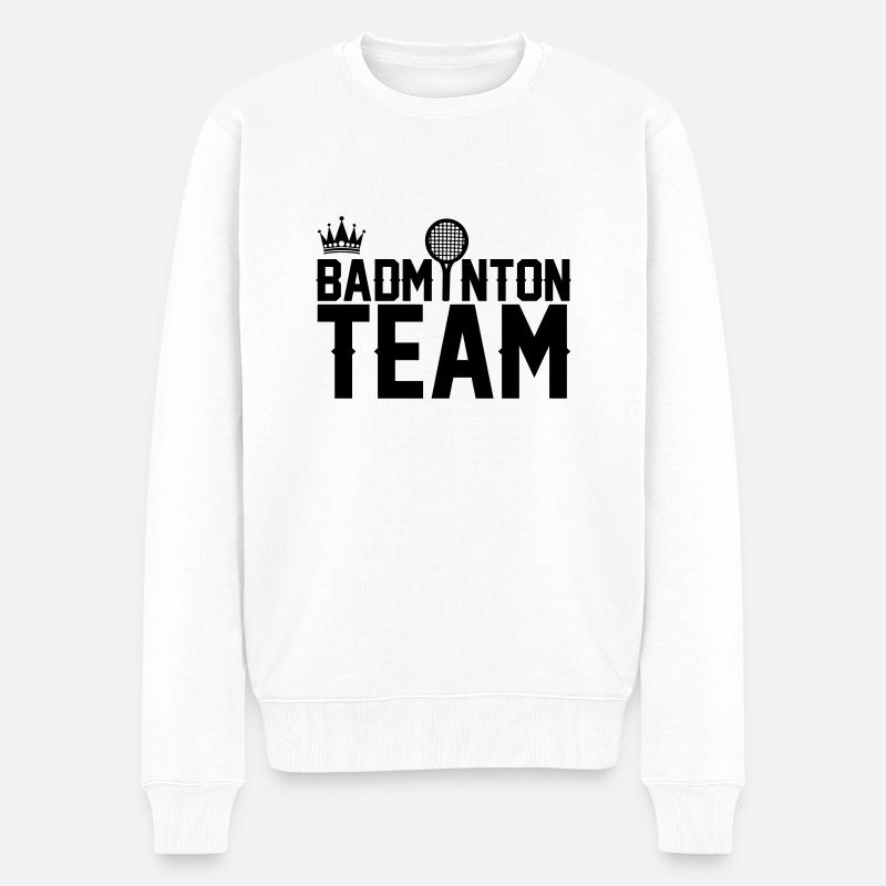 Équipe de badminton - Pull Premium bio Homme - blanc