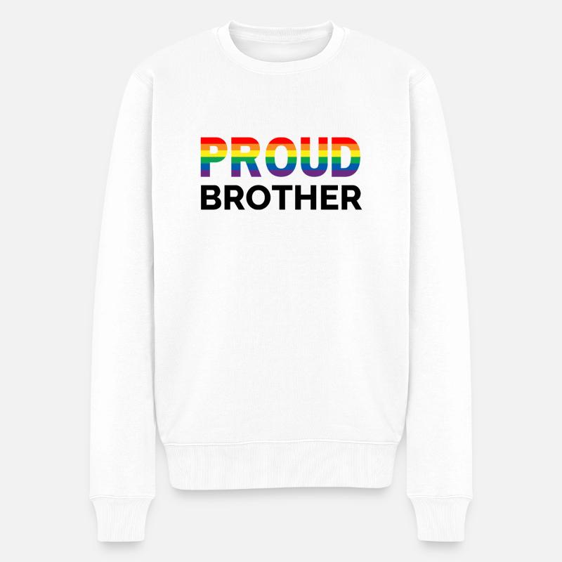 Fier frère - Pull Premium bio Homme - blanc