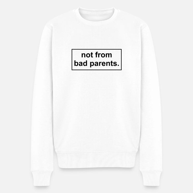 pas de mauvais parents - Pull Premium bio Homme - blanc