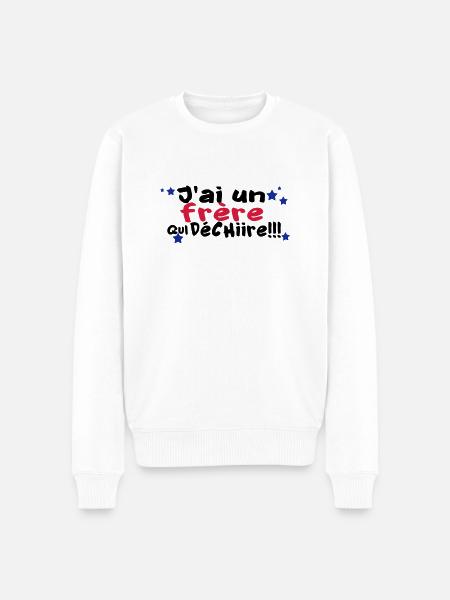mon frère déchire - Pull Premium bio Homme - blanc