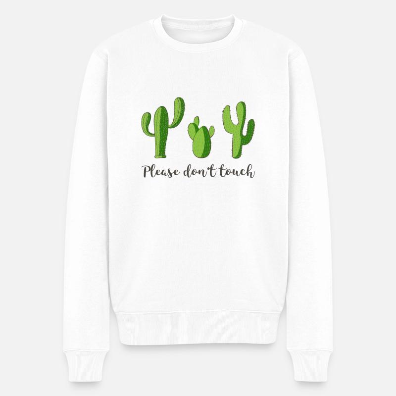 Cactus - Pull Premium bio Homme - blanc