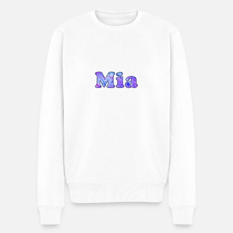 Nom: Mia - Pull Premium bio Homme - blanc