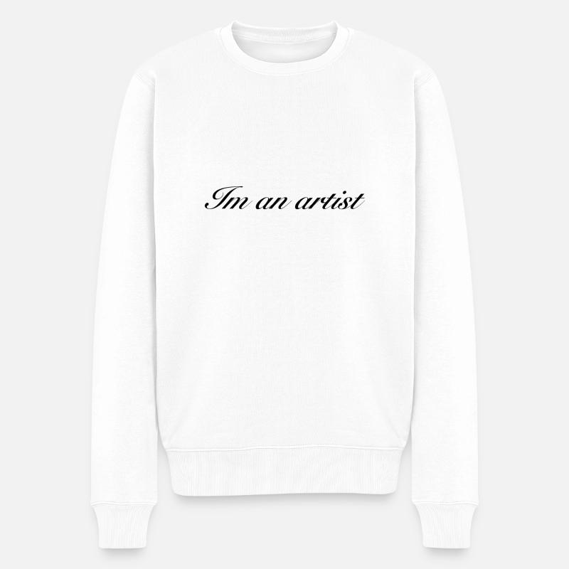 Dans le artist noir - Pull Premium bio Homme - blanc